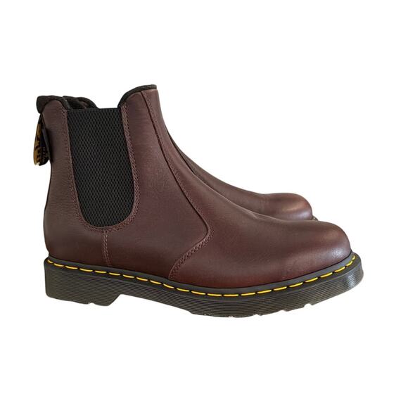 Dr. Martens 2976 WarmWair Grizzly Chelsea Boot - Cherry Size M11 W12 New - Picture 1 of 7